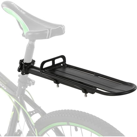 Intrekbare aluminiumlegering fietsbevestiging fiets achterzadelpen rek fietstas bagage vracht zwart