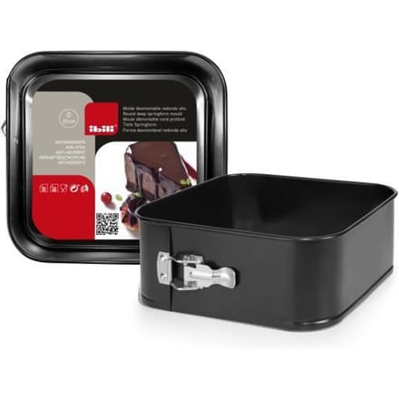 Moule Démontable - Ibili - 821024 - Acier Anti-Adhérent - 24 x 24 cm - Compatible Lave-Vaisselle