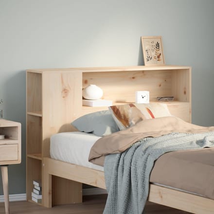 vidaXL - Hoofdbord - met - opbergruimte - 75 - cm - massief - grenenhout