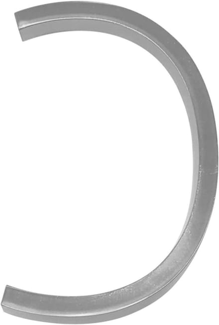 Huisnummer - Adres Teken - Huis Aangeven - Metalen Constructie - 12cm - Zilver