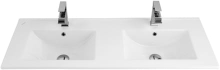 Aloni wastafel dubbel – 46x120 cm – wit