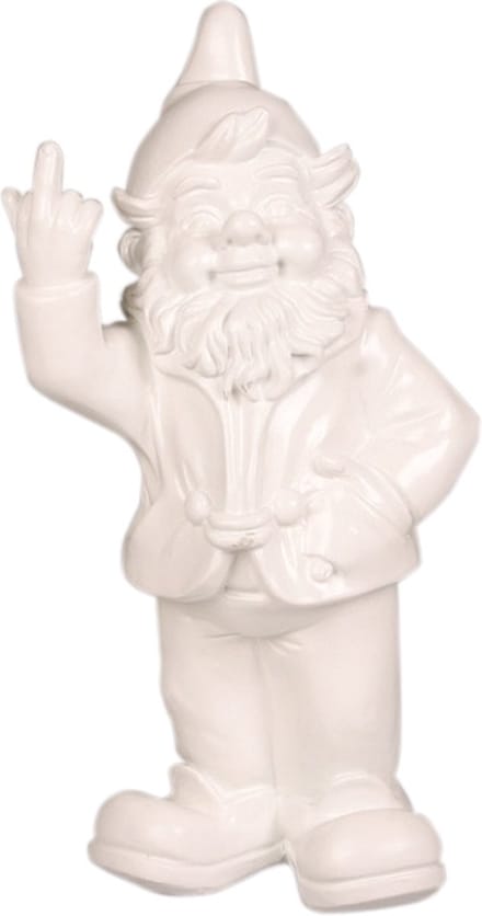 GerichteKeuze Decoratief object Stoobz decoratieve kabouter wit 30 cm