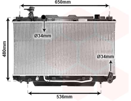 Van Wezel - RADIATOR VOOR TOYOTA RAV 4 XA20 2000-2003 1640028140