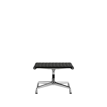 Vitra - Aluminium Chair - EA 125 - Kruk - verchroomd - Hopsak - zwart