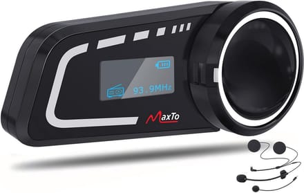 Bluetooth Motorfiets Headset met 1000 m Bereik en 6 Riders Group Communicatiesysteem