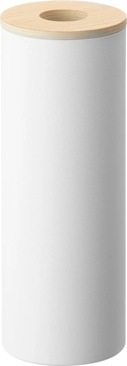 Yamazaki Tissuebox Rond - Rin - Wit