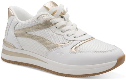 Tamaris Comfort Essentials Dames Sneakers - WIT/GOUD