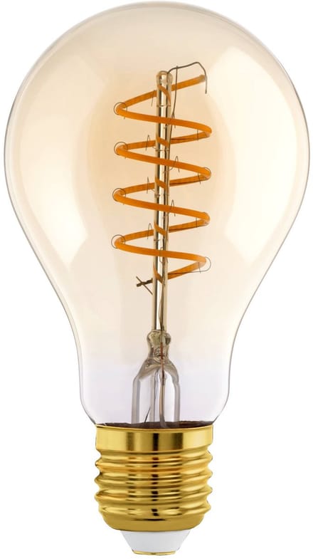 EGLO LED Lamp - E27 - Ø 6 cm - Amber - 806 lumen - 2700K