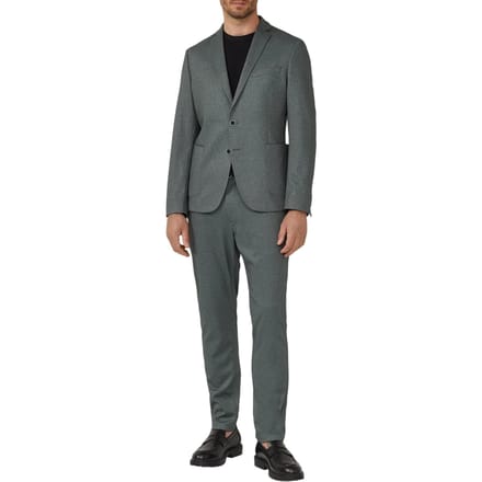 s.Oliver - male - s.O JOGG: Slim fit jack van fijn gedessineerde interlockjersey