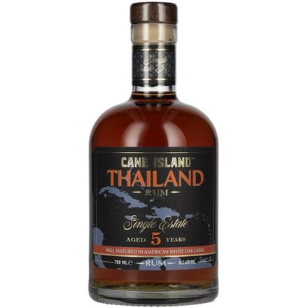 Cane-eiland rum Cane Island THAILAND 5 Years Old Single Estate Rum 43% Vol. 0,7l