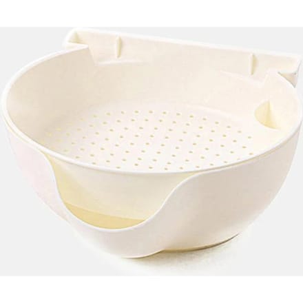 Creatieve Kom Schaal Dubbele Laag Gedroogd Fruit Snacks Zaden Containers Telefoon Afvalhouder Plastic Opbergdoos Sieraden Organizer white