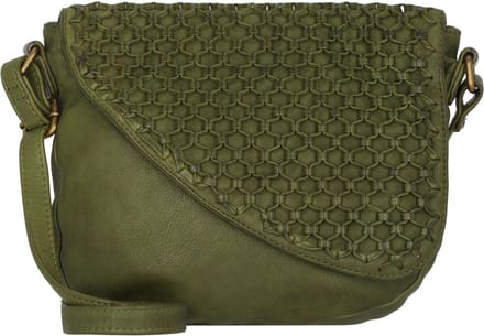 Greenland Nature Femi & Nine Leren Schoudertas 24 cm - Dames - green