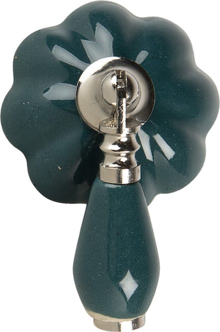 Clayre & Eef Deurknop 4x8x6 cm Groen Keramiek