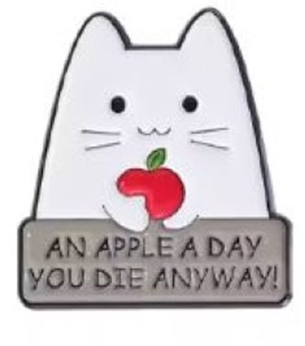 Pin Broche - enamel pin - kledingspeld - Appel kat