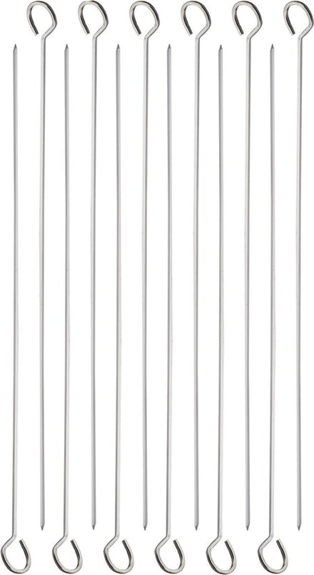 Barbecue prikker - metalen spiezen BBQ -  44cm - 12 stuks