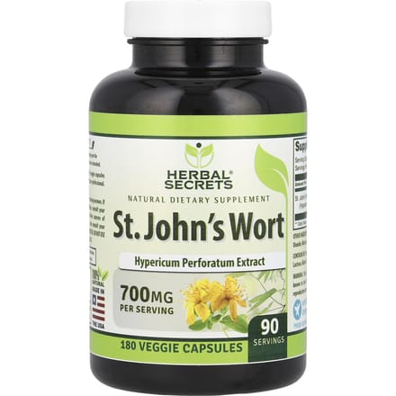 St. Sint-Janskruid, Plantaardige Capsules 180 (350 mg per capsule)