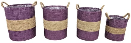 Mand Nila aubergine set van 4