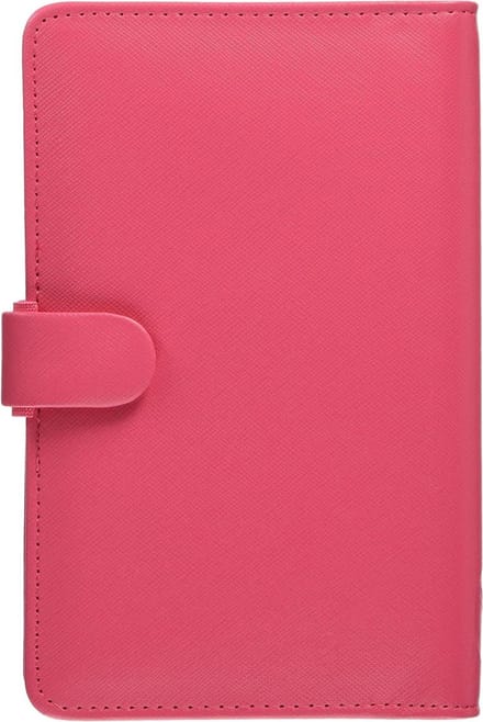 Compact Organizer - Persoonlijk Planboek - Dagelijkse Planning - Leren Look Cover - 95 x 171 mm - Peony