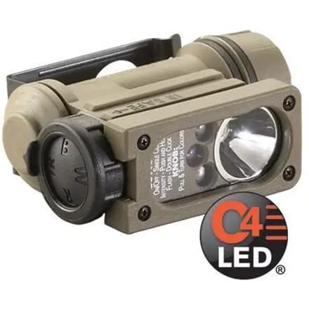 Helm clip licht + batterij Streamlight Stream Sidewinder Compact II Coyote °