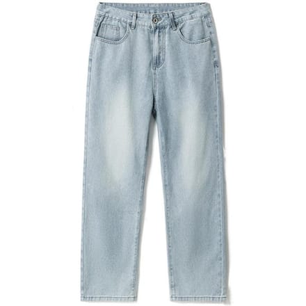 Jeans Heren Amerikaanse Rechte Retro Gewassen Vloerbroek 36 white