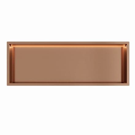 Copper RVS Inbouwnis 30x90x7cm met RGB verlichting