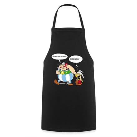 Asterix & Obelix En Idefix Kwebbelende Trio Keukenschort