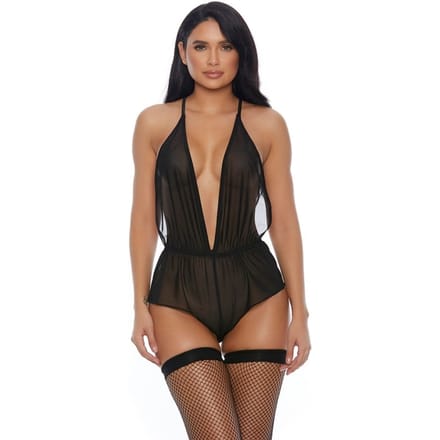 Forplay Sheer Intentions - Romper - S black M