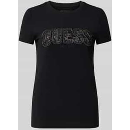Round Neck Short Sleeve T-Shirt Wo - Black Shirts