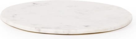 XLBoom Max Marmeren Snijplank Rond - Medium - Wit - 35 × 35 × 2 cm