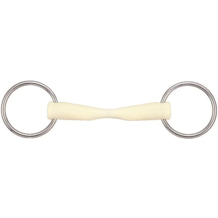2-rings bit voor recht afneembaar paard Soyo Happy mouth "taper"