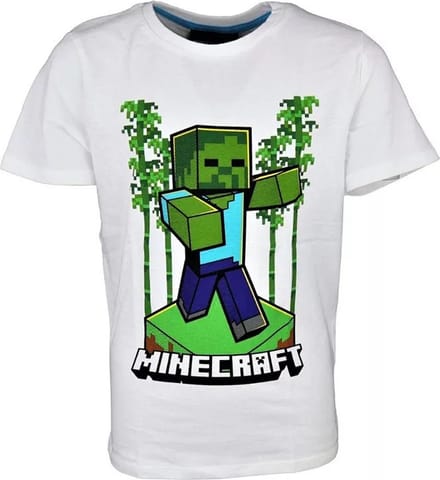 Minecraft t-shirt korte mouw - maat 152 - 12 jaar