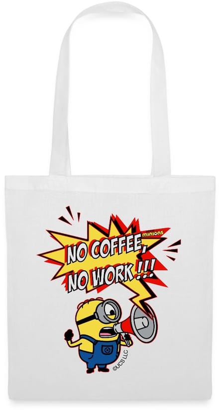 Minions No Coffee No Work!!! Tas Van Stof Schoudertas