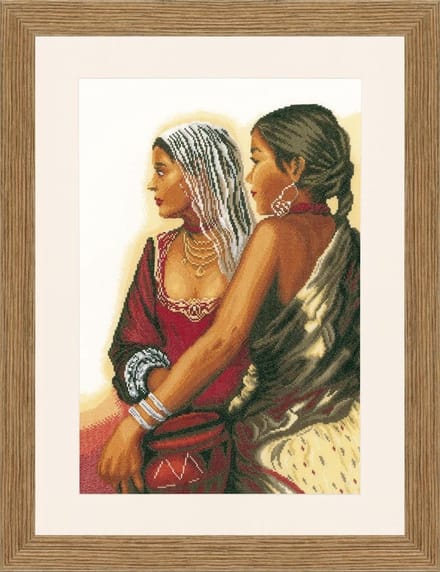 Telpakket kit Twee vrouwen - Lanarte - PN-0021219