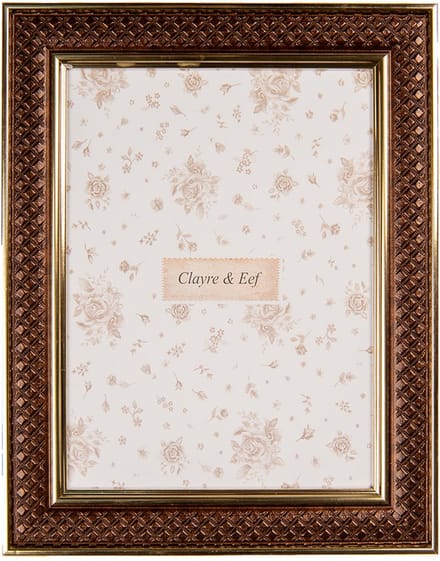 Clayre & Eef Fotolijst 15x20 cm Bruin Kunststof