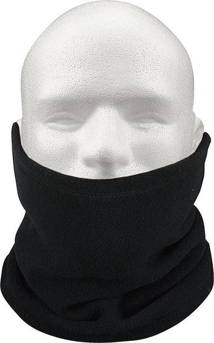 Multifunctionele morf sjaal zwart met fleece