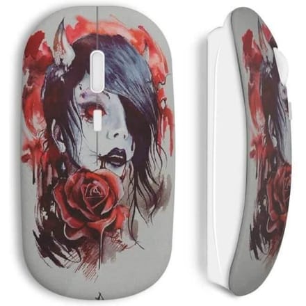 Draadloze muis Design Angel Paint rood