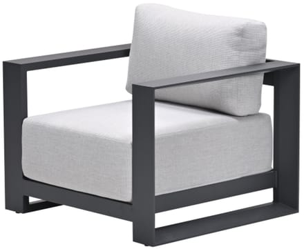 Levanto lounge fauteuil - carbon black - valley sand