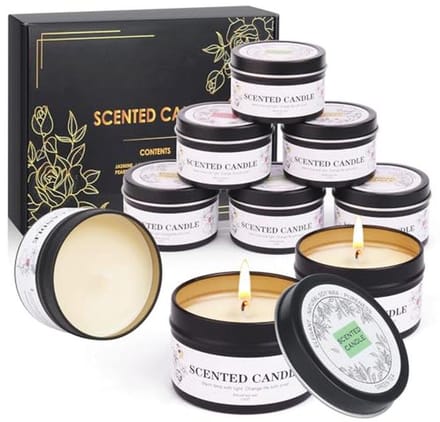 Geurkaarsen Cadeauset met 9 Stuks voor Aromatherapie en Ontspanning