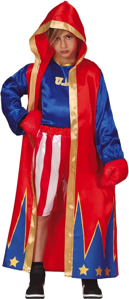 Fiestas Guirca - Kostuum Boxer (7-9 jaar) - Carnavalskleding - Carnaval - carnavalskleding 2027 - Carnaval kostuum
