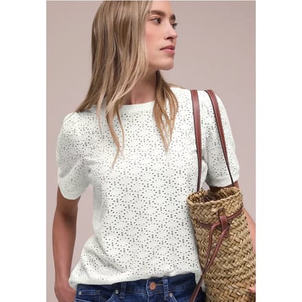 A325071 shirt w.cut out lace and pu