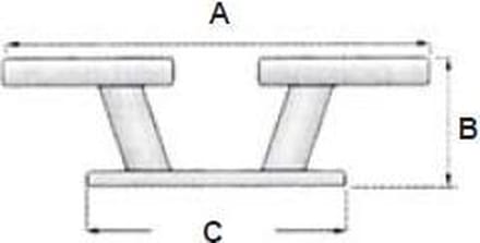 Kikker RVS (240x90x200mm) (GS70086)