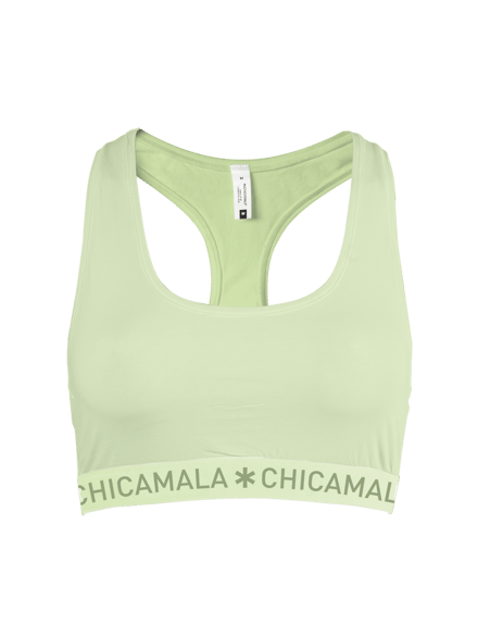 Chicamala Dames BH – 1 Pack – 95% Katoen – Ademend – Onderbroeken Dames – Racerback Top – Normale Lengte