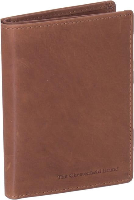 Chesterfield Heren Portemonnee ASCOT Hoog Wax Pull Up leer cognac