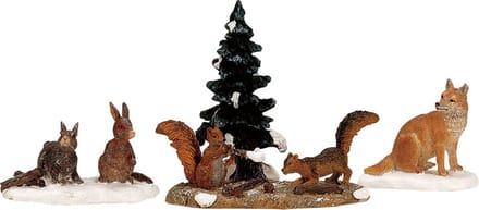 Lemax Kerstdorp Figuren Bosdieren