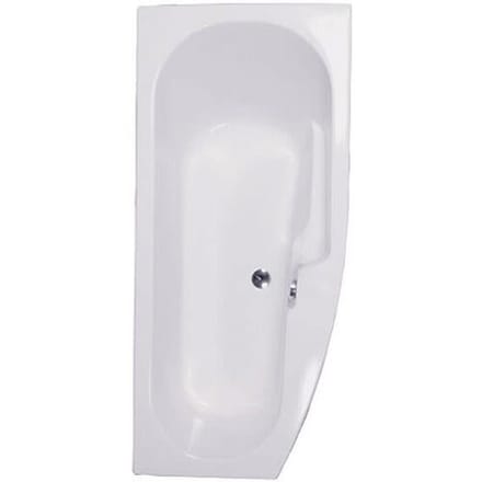 Caribia space-saving bath 165 x 75 right Carina right incl. foot frame