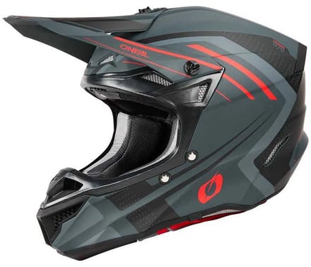 O'NEAL 5SRS Spike Mat Grijs Rood Crosshelm - Helm