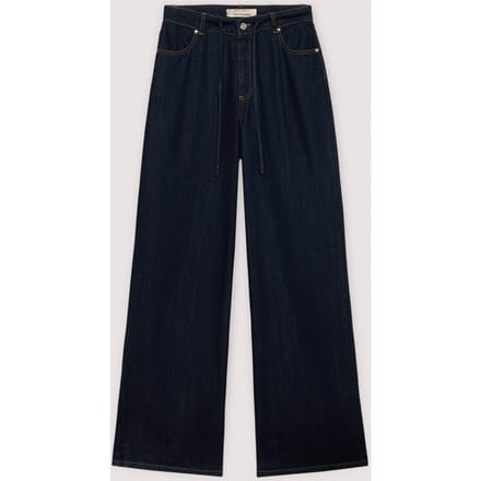 jeans breed fit vrouw blauw
