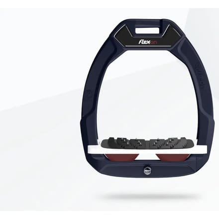 Veiligheidsbeugels voor paardrijden Hellend Ultra Grip Aluminium/Wit/Bordeaux Flex-On Safe-On