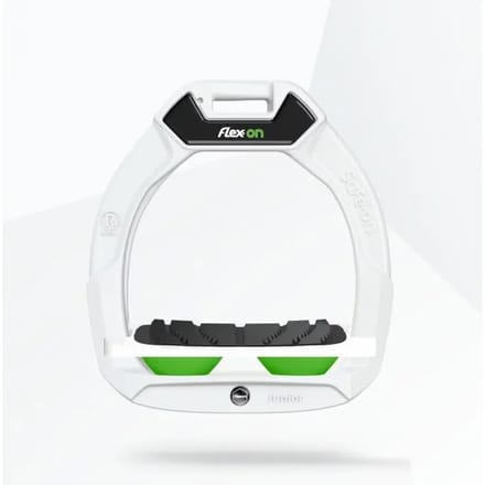 Veiligheidseisen voor paardrijden Ingezakte Grip Wit/Groen kind Flex-On Safe-On