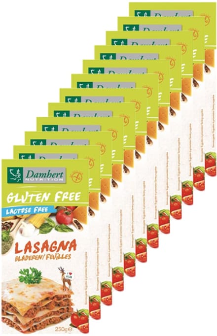 Damhert | Glutenvrij | Lasagna | 12 stuks | 12 x 250 g
